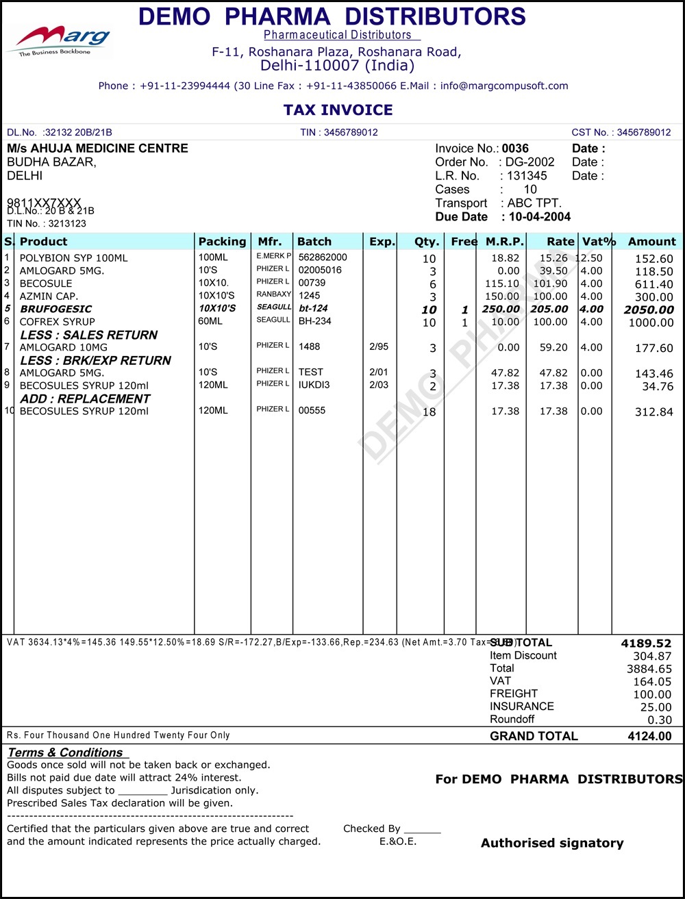 Self-Designable Bill Formats