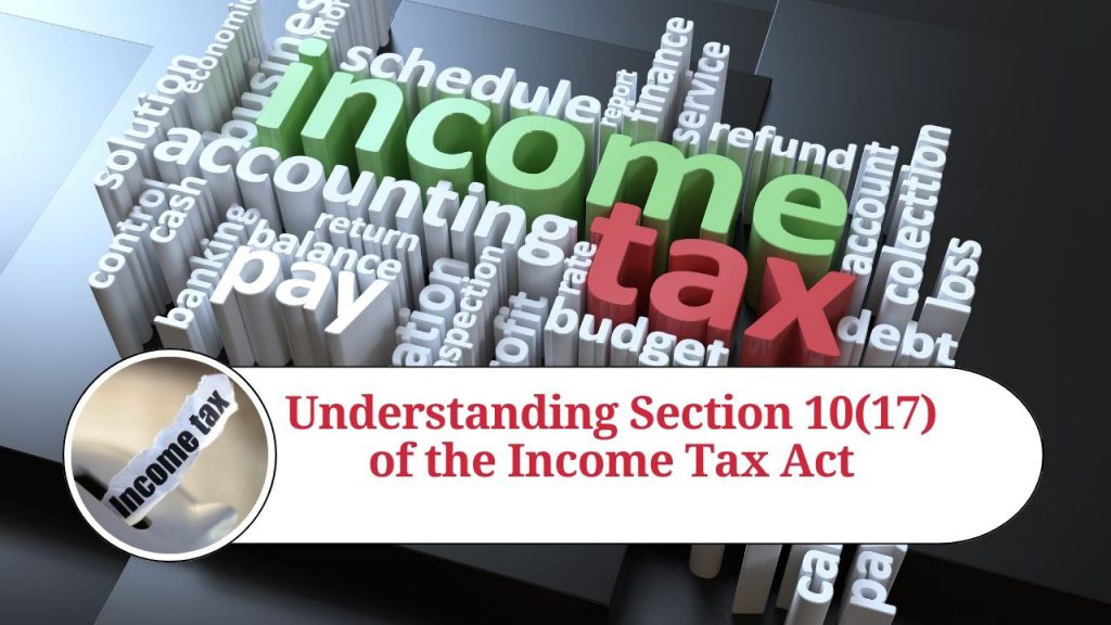 Understanding Section Of The Income Tax Act Tax Exemption For