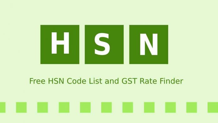 Free HSN Code List and GST Rate Finder