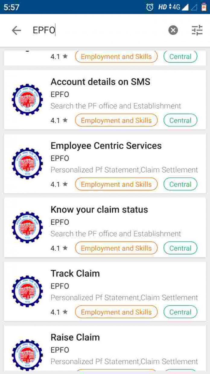 how to get uan number from umang app