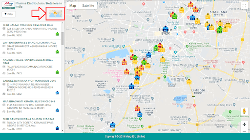 Heat Map on Business Map