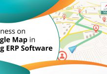Business on Google Map in Marg ERP Software
