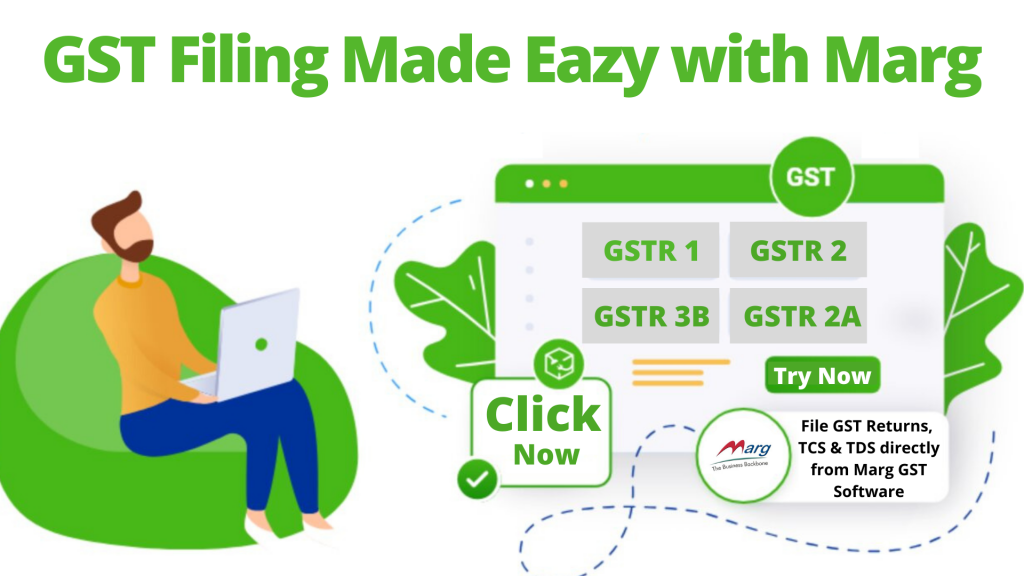 file gst return with marg gst software