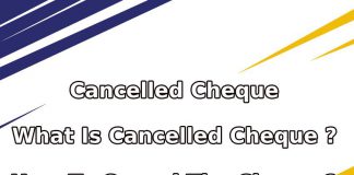 Cancelled Cheque