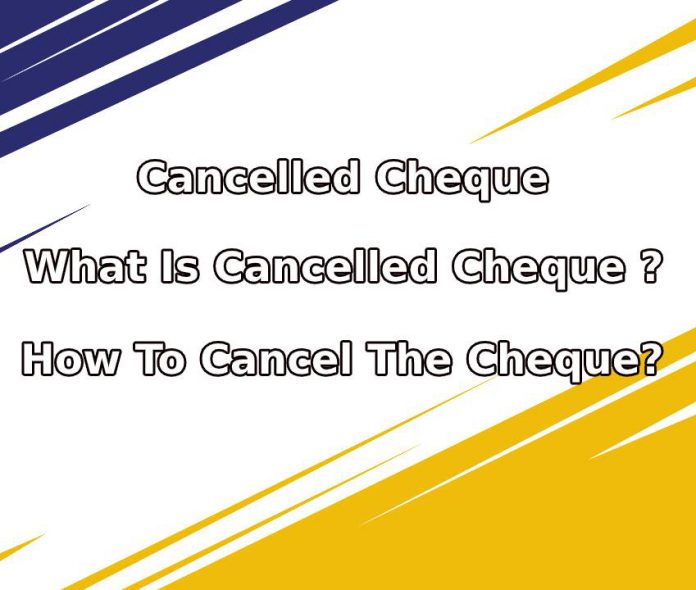 Cancelled Cheque