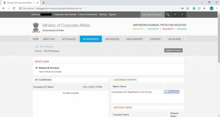 MCA Portal - All You Need To Know About Ministry Of Corporate Affairs ...