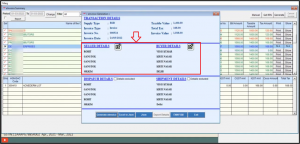 • The user can view & modify the Seller Details and Buyer Details by clicking on the ‘Modify’’ icon.