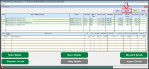 • Then in order to upload the invoices on e-Invoice Portal, click on ‘Upload’ button.