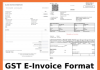 GST E-Invoice Format