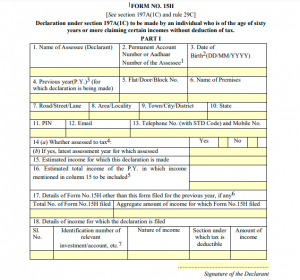 What Is Form 15H? How To Fill & Download Form No. 15H - Marg ERP Blog