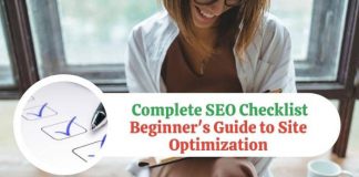 Complete SEO Checklist-Beginner's Guide to Site Optimization