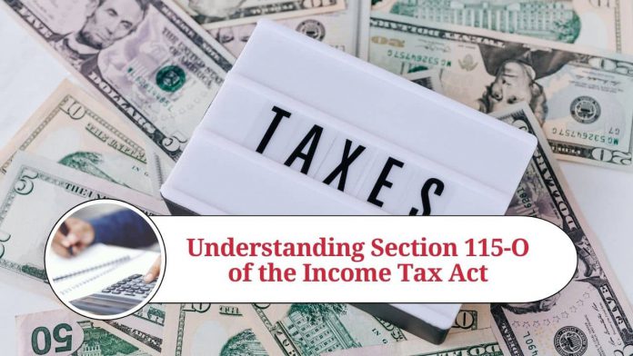 Section 115-O of the Income Tax Act - Marg ERP