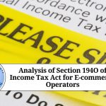Section 194O of Income Tax Act