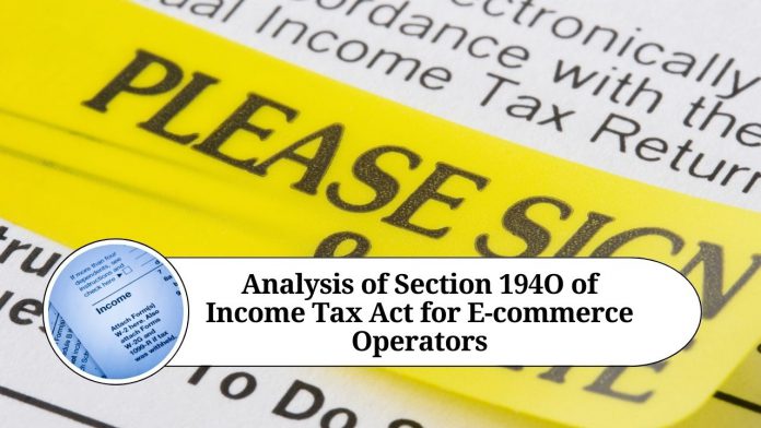 Section 194O of Income Tax Act