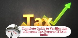 Verification of Income Tax Return