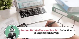 Section 16(1a) of Income Tax Act: Deduction of Expenses Incurred in the Performance of Employment Duties
