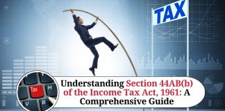 Section 44AB(b) of the Income Tax Act, 1961
