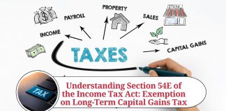 Section 54E of the Income Tax Act