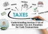 Section 271D of the Income Tax Act