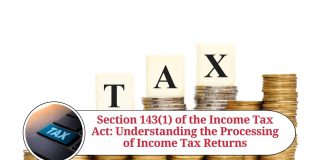 Section 143(1) of the Income Tax Act