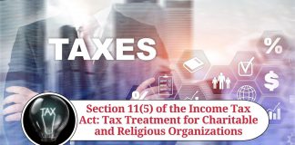 Section 11(5) of the Income Tax Act - Marg ERP