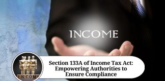 Section 133A of Income Tax Act