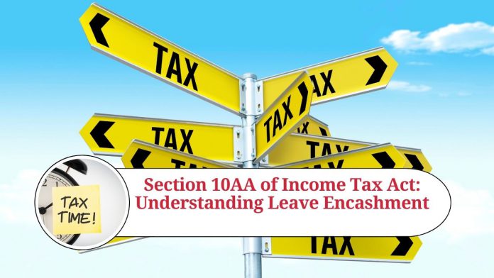 Section 10AA of Income Tax Act