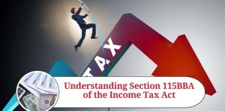 Section 115BBA of the Income Tax Act