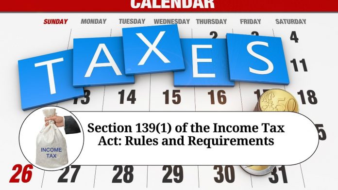 Section 139(1) of the Income Tax Act: Rules and Requirements for Filing Income Tax Returns in India