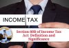 Section 80B of Income Tax Act: Definition and Significance