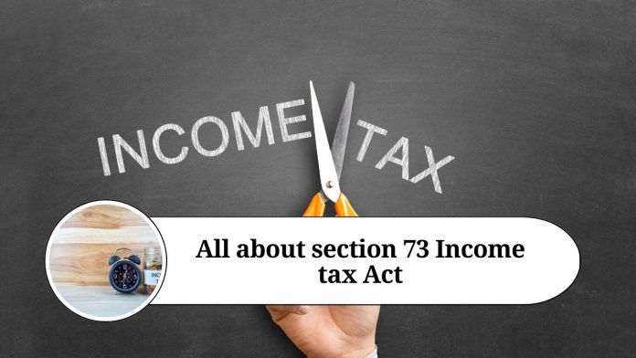 All about section 73 of Income Tax Act