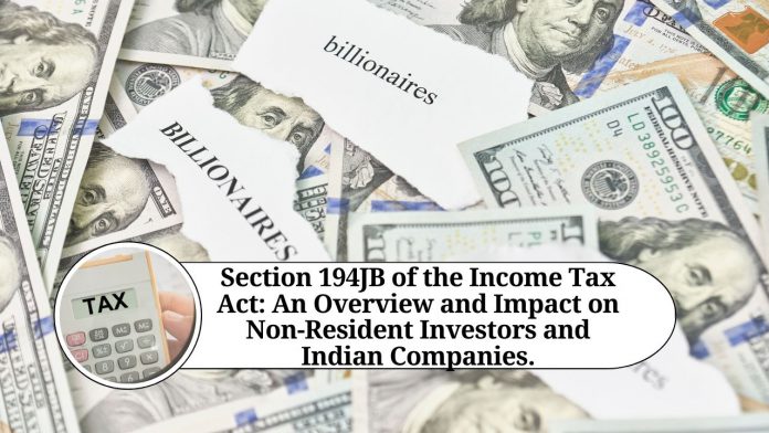 Section 194JB of the Income Tax Act