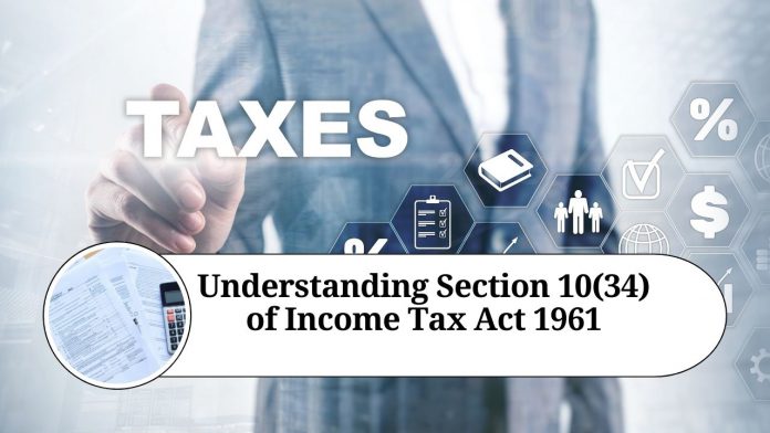 Understanding Section 10(34) of Income Tax Act 1961: Exemption on Income Earned from Specified Mutual Funds