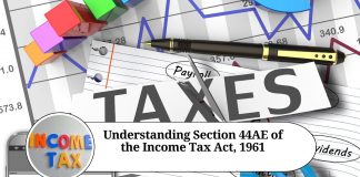 Section 44AE of the Income Tax Act, 1961