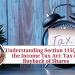 Understanding Section 115QA of the Income Tax Act: Tax on Buyback of Shares