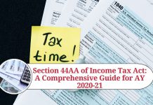 Section 44AA of Income Tax Act: A Comprehensive Guide for AY 2020-21