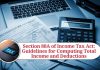 Section 80A of Income Tax Act
