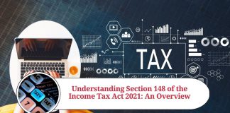 Section 148 of the Income Tax Act 2021