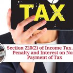 Section 220(2) of Income Tax Act - Penalty and Interest on Non-Payment of Tax
