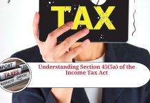 Section 45(5a) of the Income Tax Act