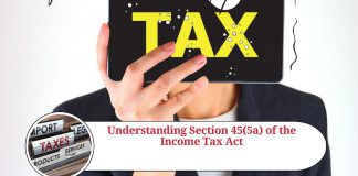 Section 45(5a) of the Income Tax Act
