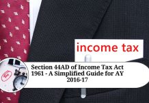 Section 44AD of Income Tax Act 1961
