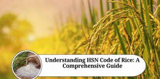 hsn code of rice