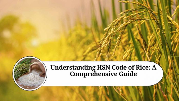 hsn code of rice