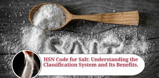 hsn code of salt