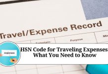 HSN Code for Traveling Expenses: What You Need to Know