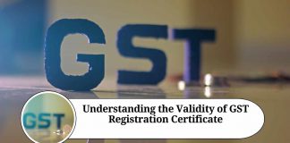Validity of the gst registration certificate