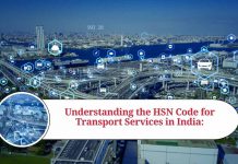 hsn code transport service