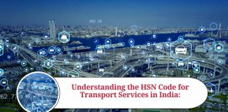 hsn code transport service