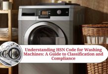 hsn code washing machine